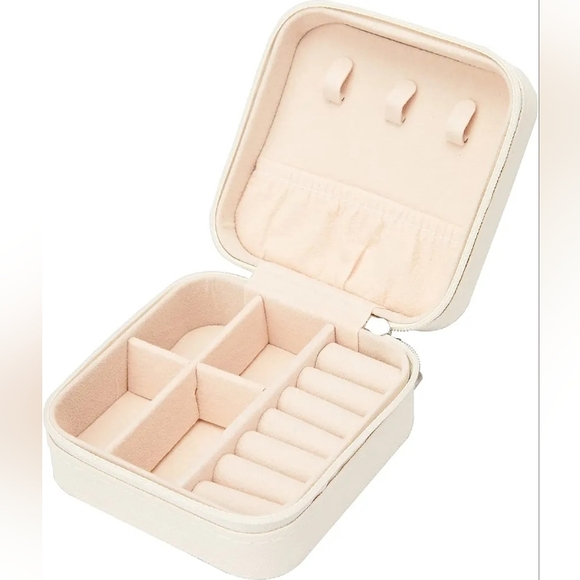 Travel Jewelry Box White Storage Container - Picture 6 of 6